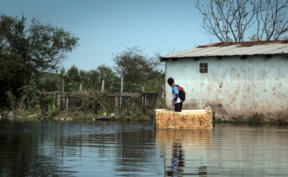 Overstroming in Paraguay
