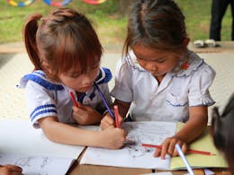 sponsorreis Thailand Cambodja kinderen leren