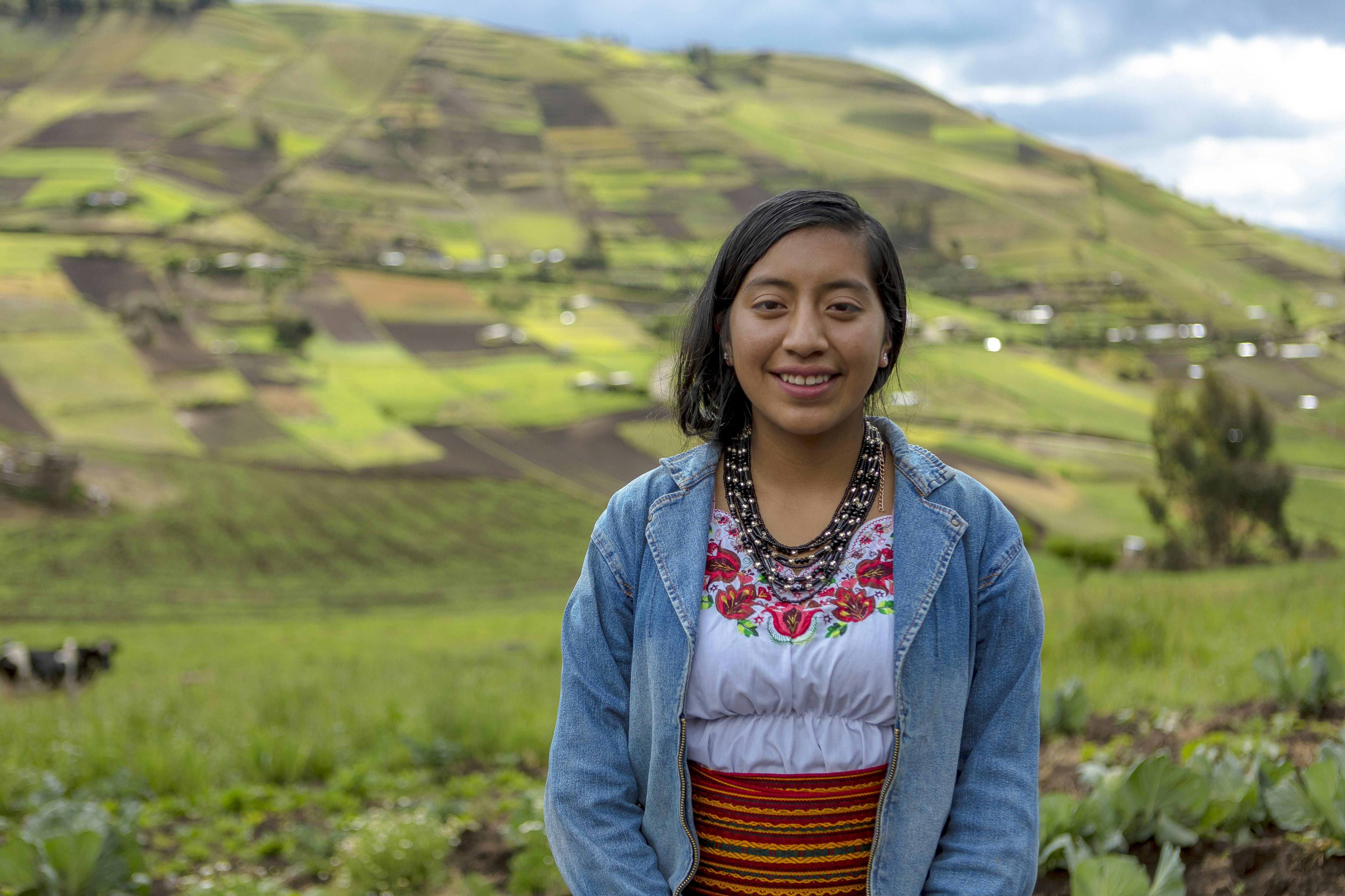 meisje in Ecuador