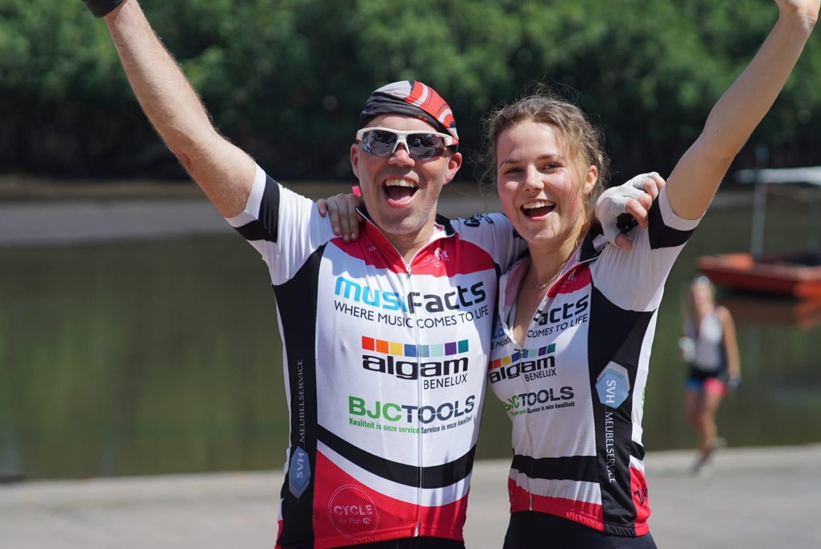 Fietsers in Guatemala