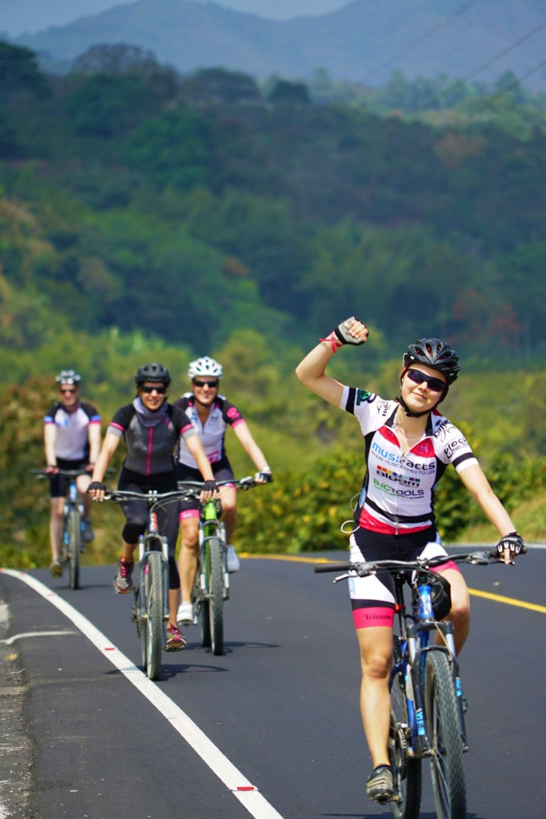 Fietsers in Guatemala