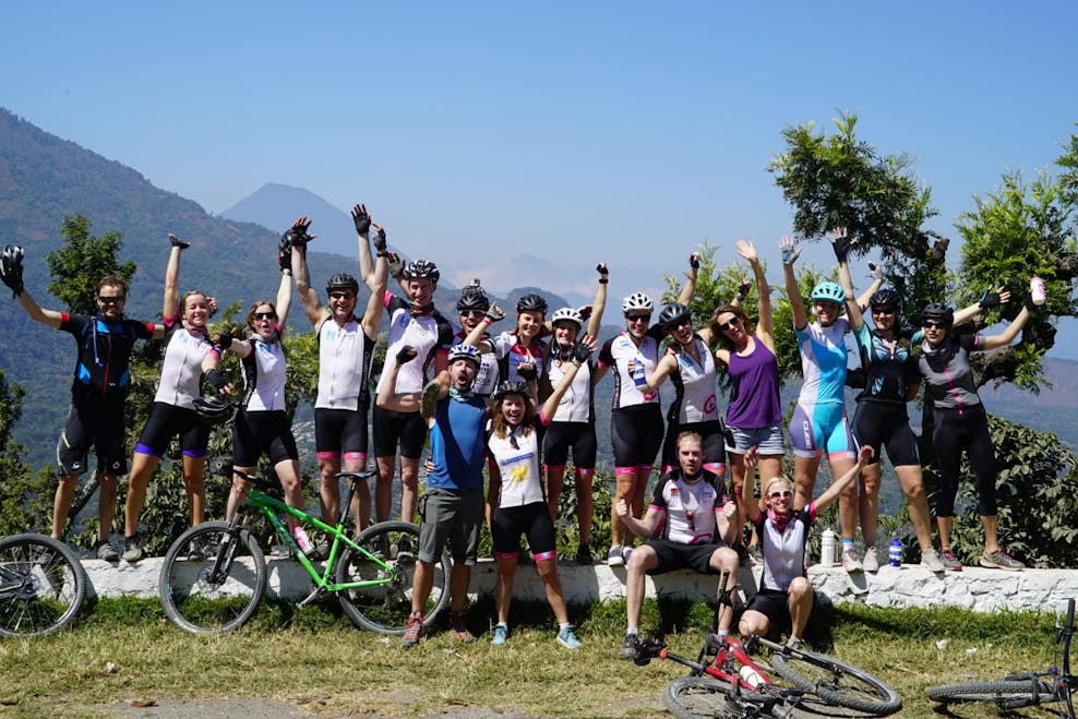 fietsers in Guatemala