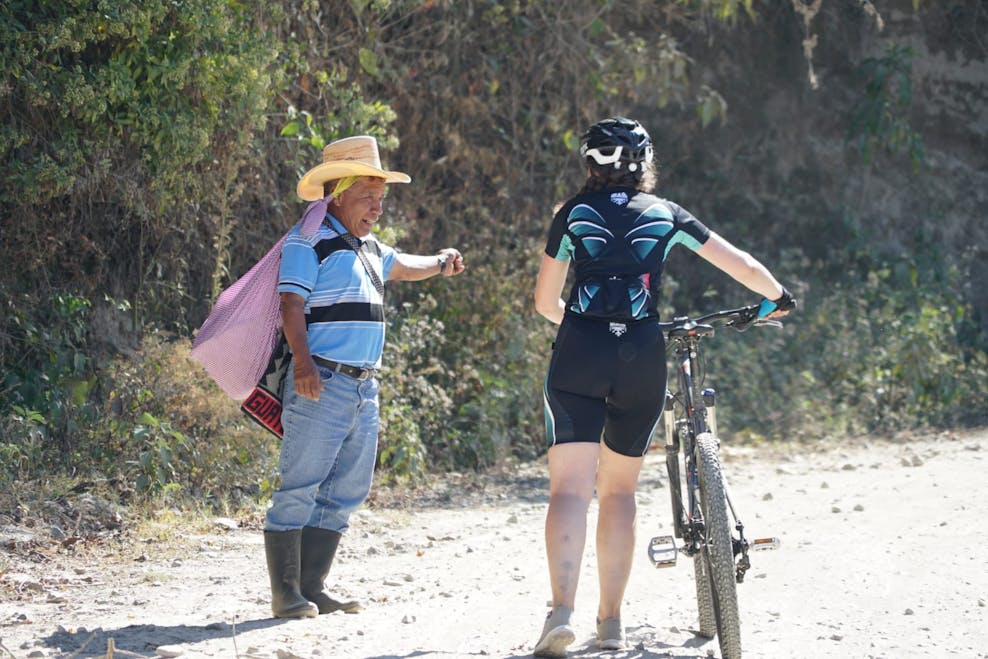 Fietsers in Guatemala