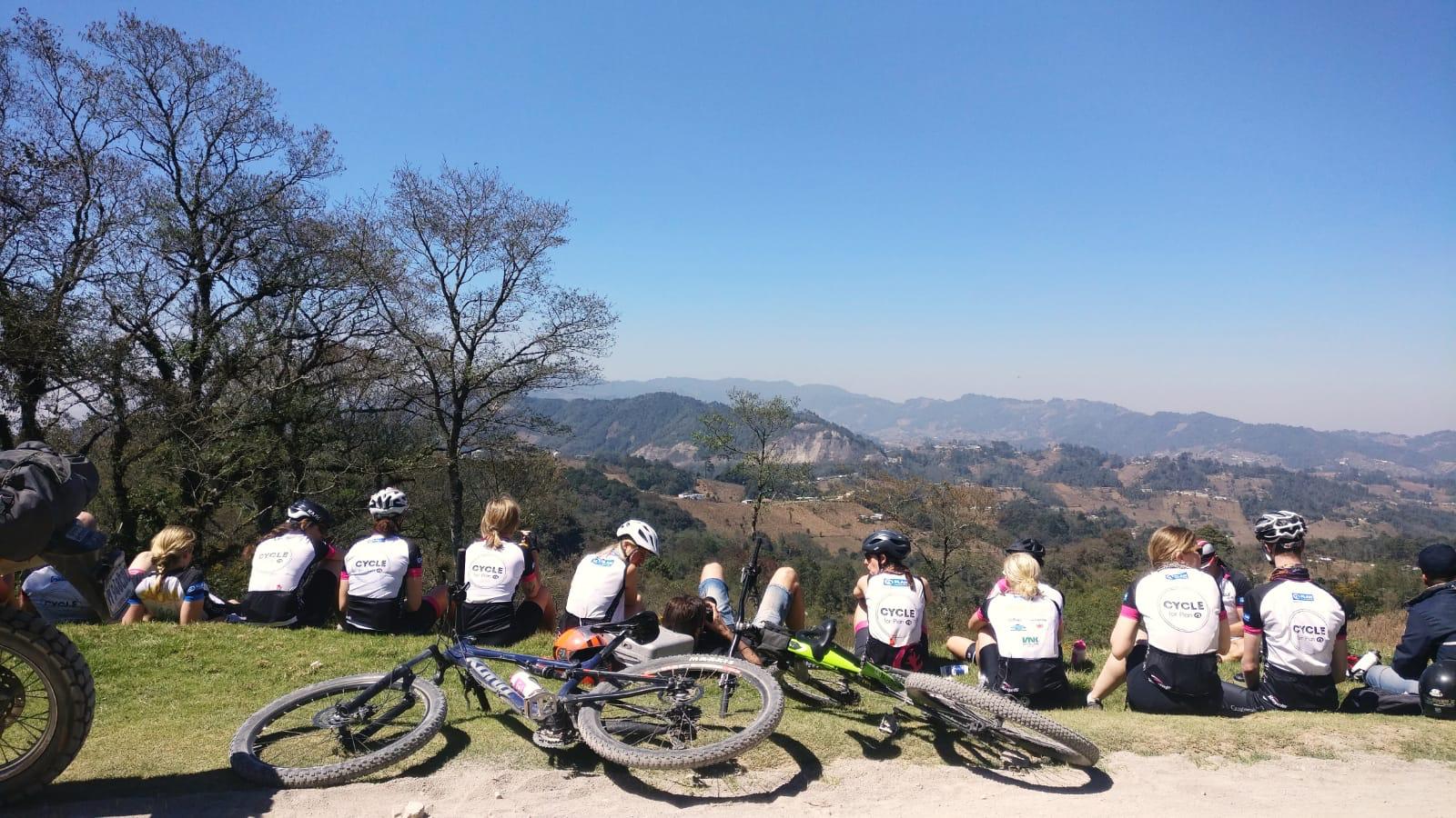 Fietsers in Guatemala