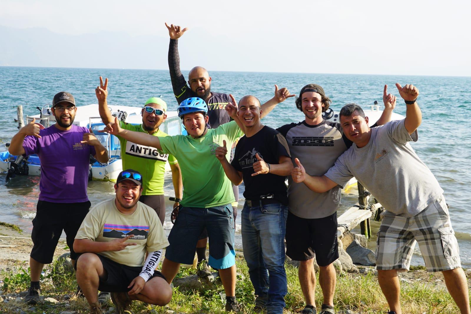 Fietsers in Guatemala