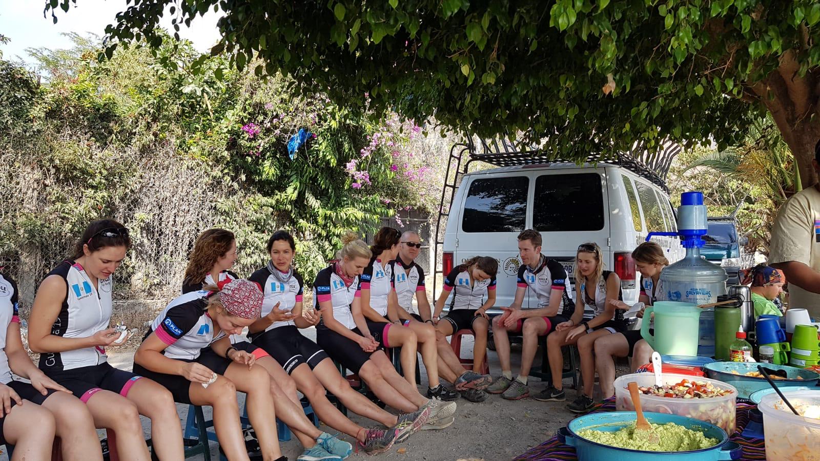 Fietsers in Guatemala