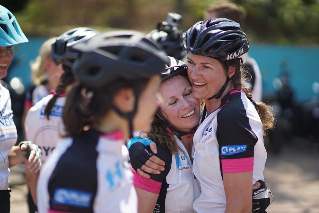 Fietsers in Guatemala