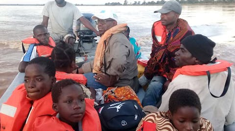 Rescue boat Mozambique