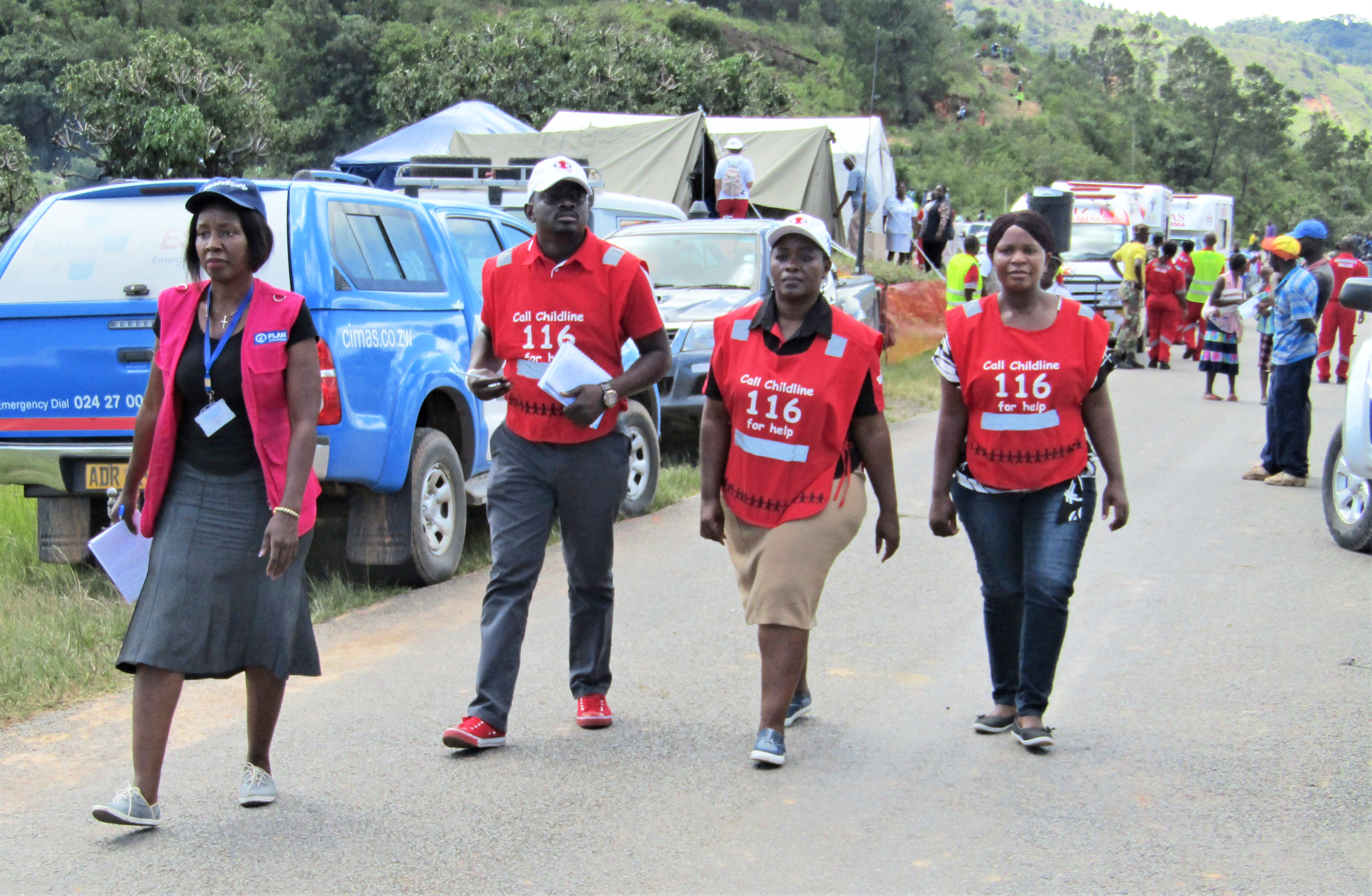Plan en Childline verlenen noodhulp orkaan Idai