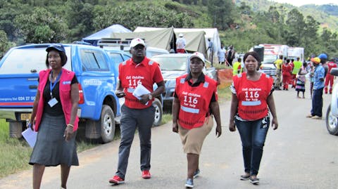 Plan en Childline verlenen noodhulp orkaan Idai