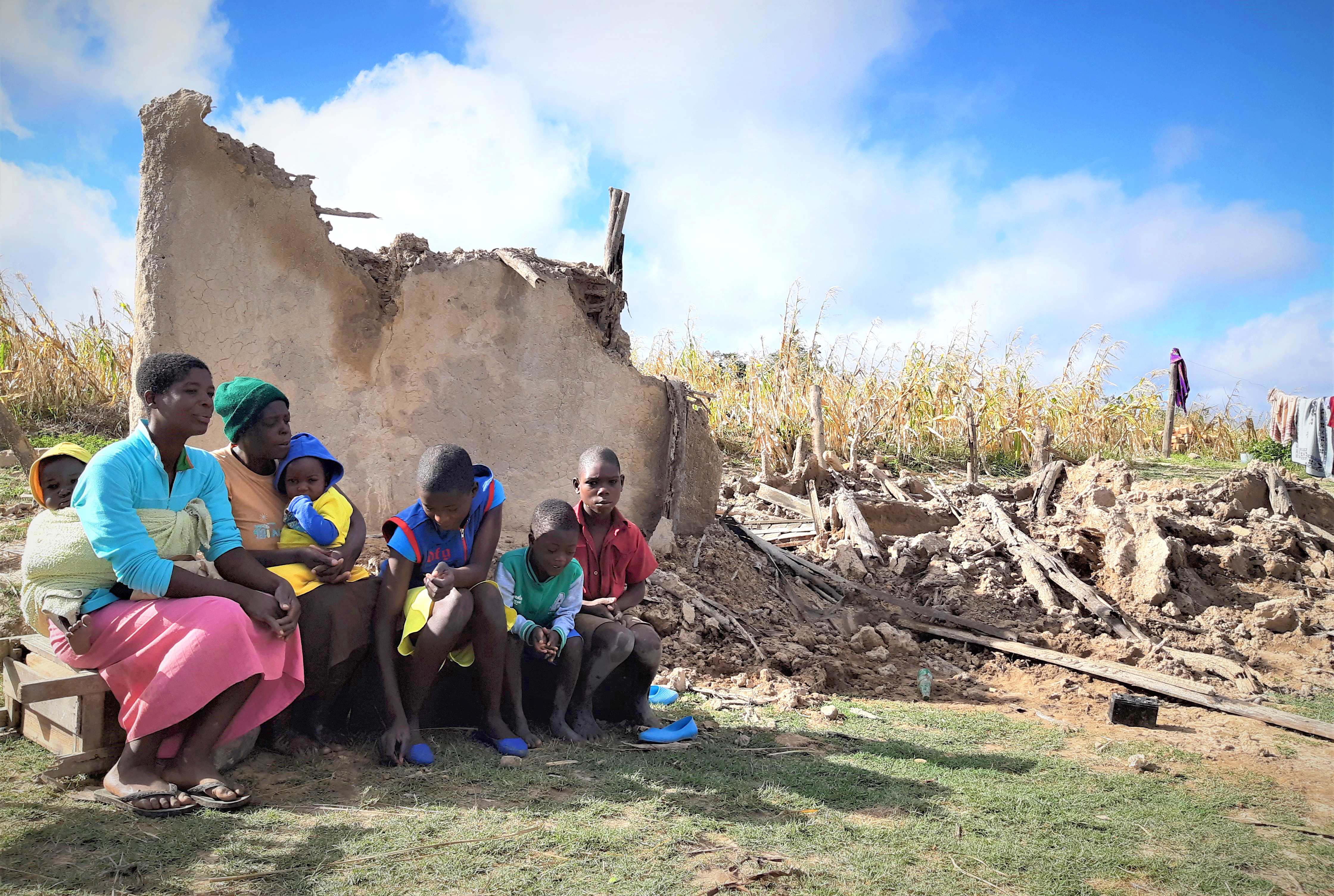 Verwoesting door overstroming orkaan Idai