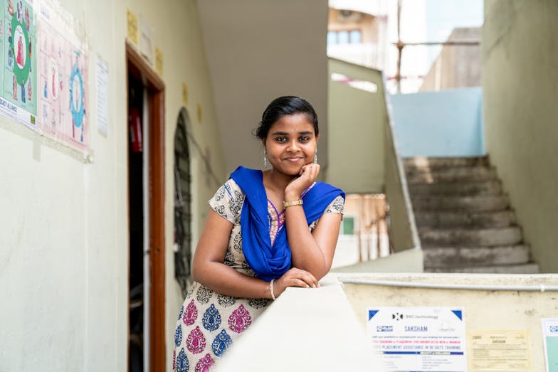 Lavanya from India, cover Taking the Lead report