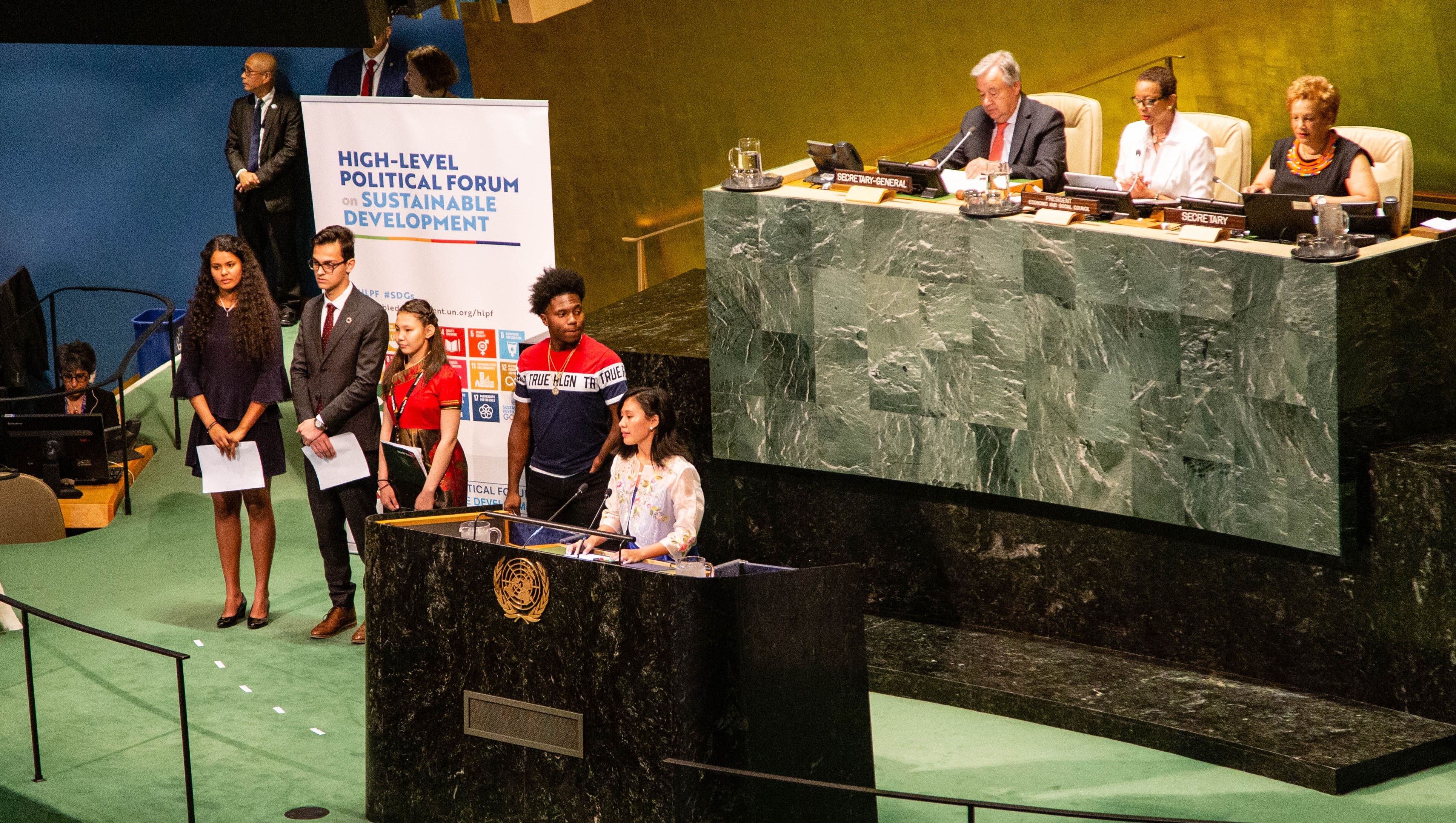 Girls Advocacy Alliance advocate Maurice at HLPF 2019
