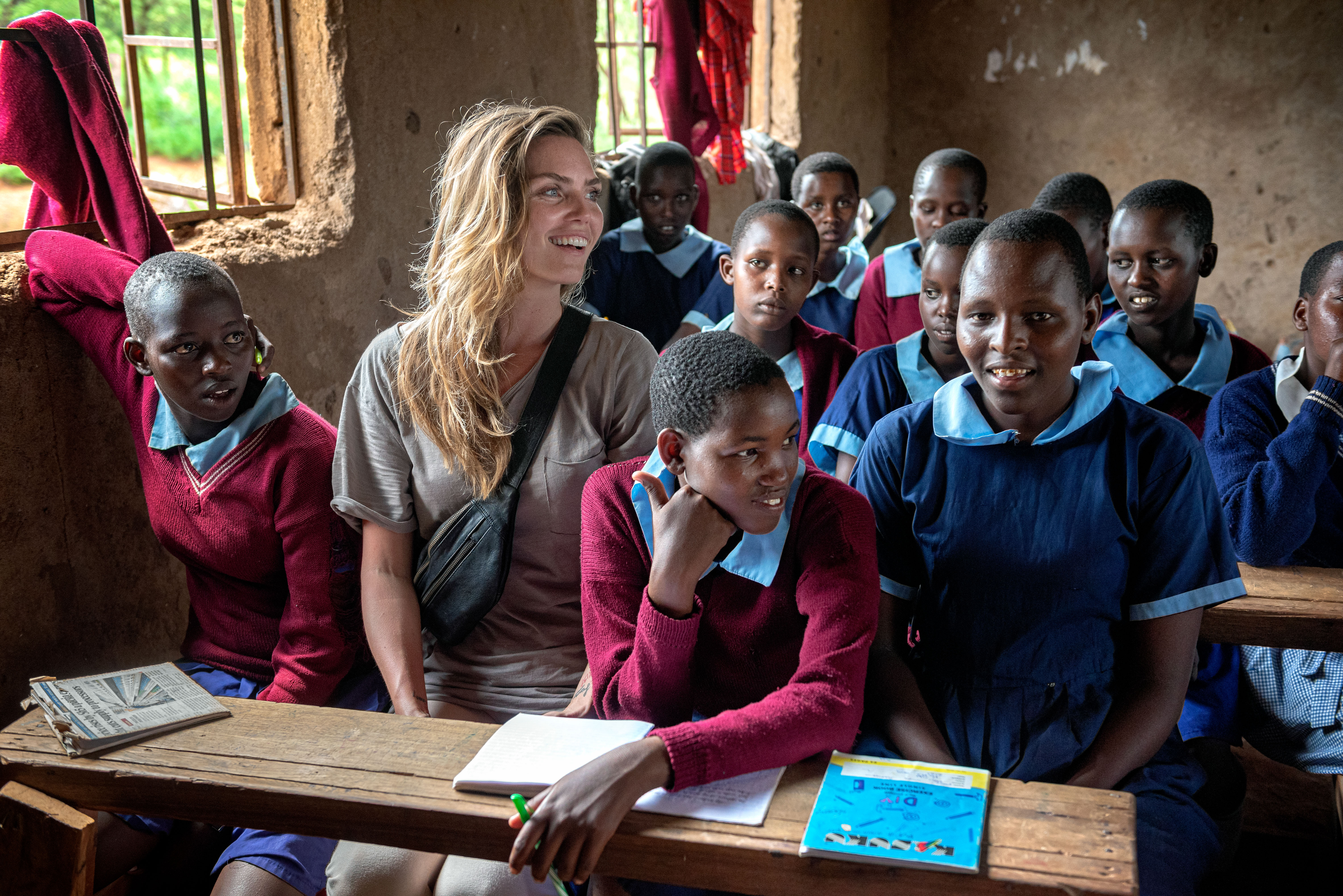 Kim Feenstra op reis Kenia