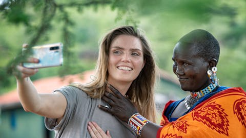 Kim Feenstra op reis Kenia