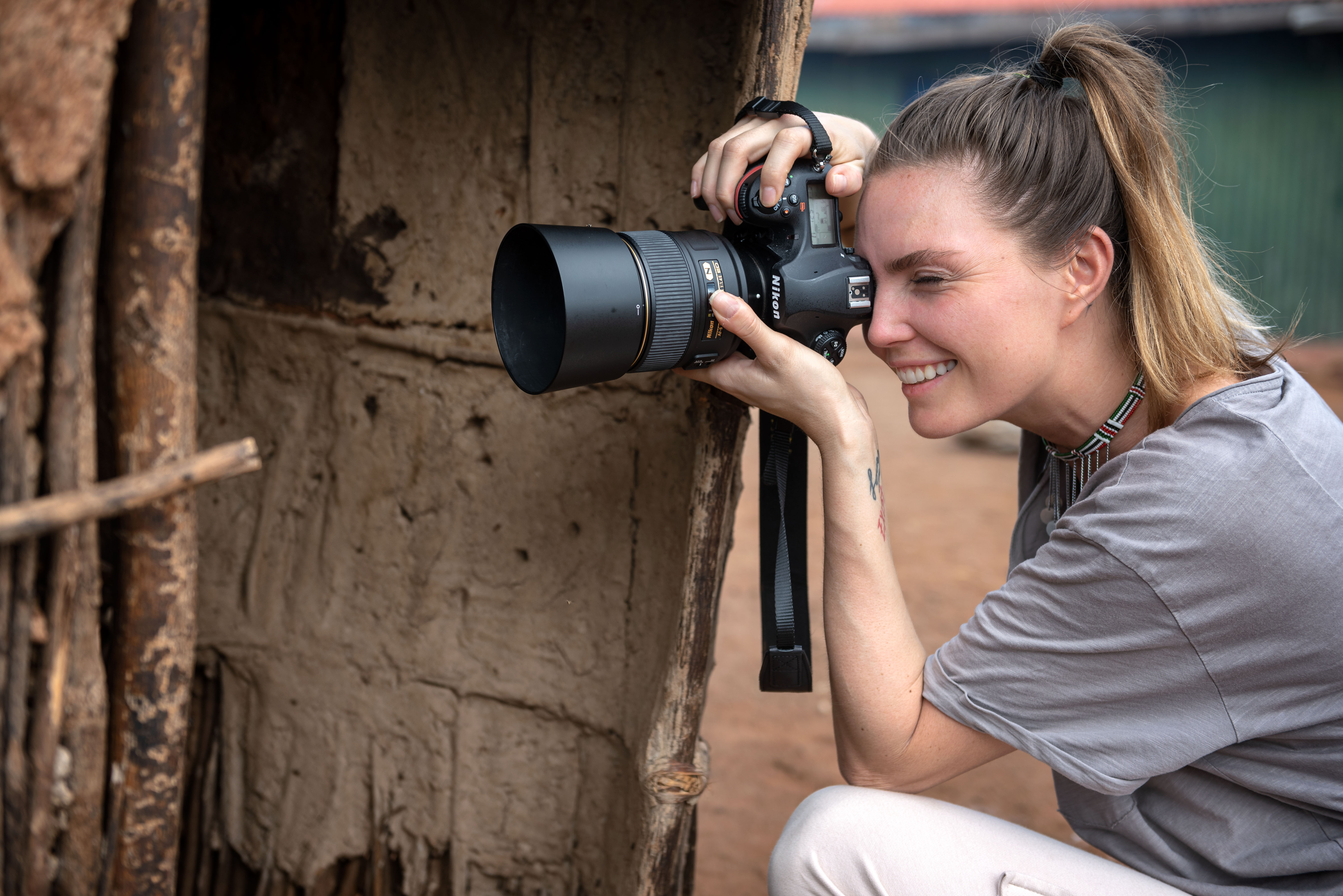 Kim Feenstra op reis Kenia