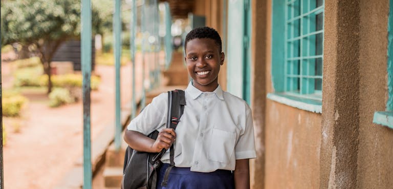 Rwanda schoolgirl