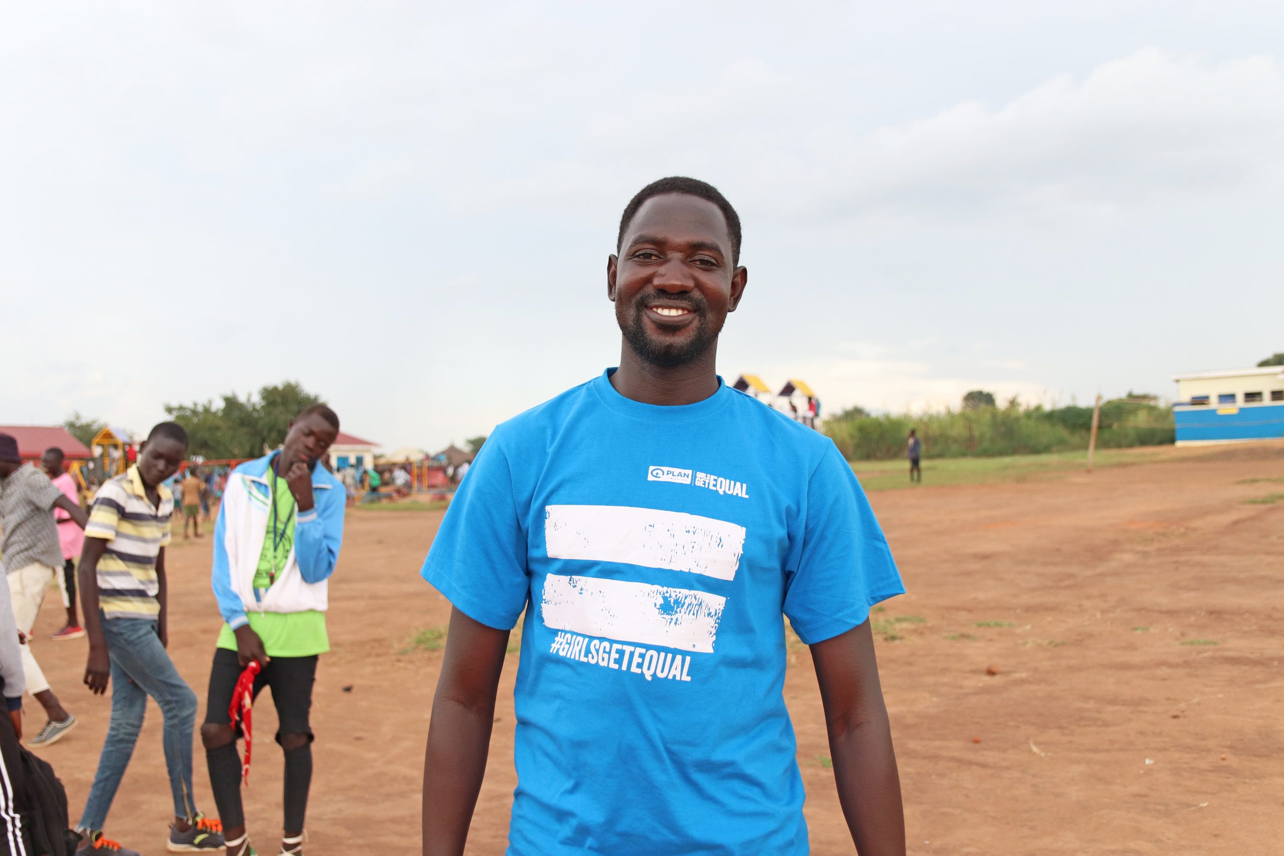 Job in het Bidibidi vluchtelingenkamp in Uganda