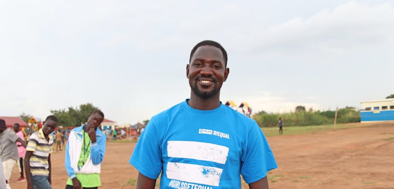 Job in het Bidibidi vluchtelingenkamp in Uganda