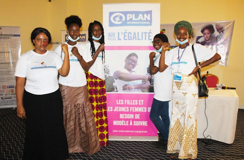 meisjesrechten Guinee vrouwen van Girl Leaders Club in Guinee