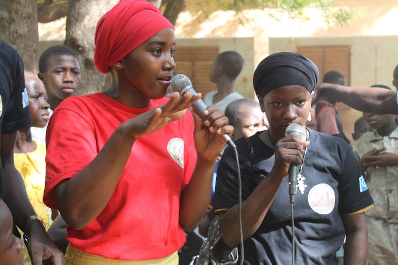 Jongerenactivisten in Mali