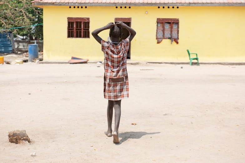 Meisje in Pibor Zuid-Sudan
