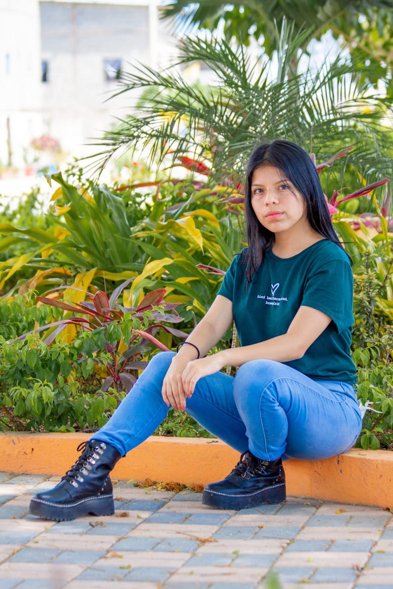 klimaatactiviste Maria zit