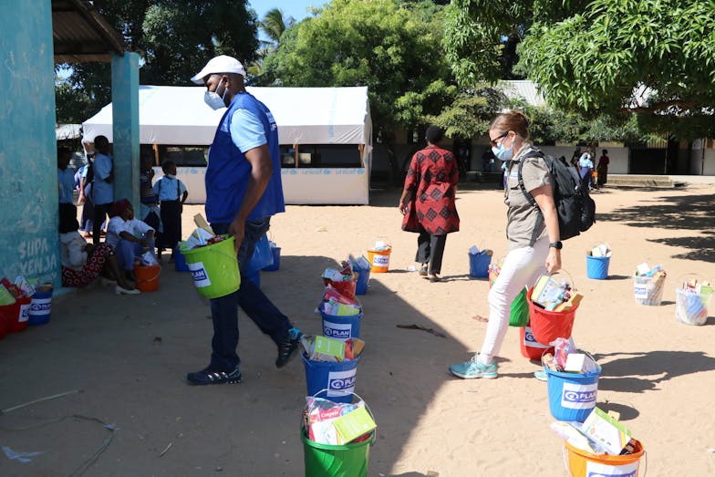 Plan International hygiënepakketten in Cabo Delgado