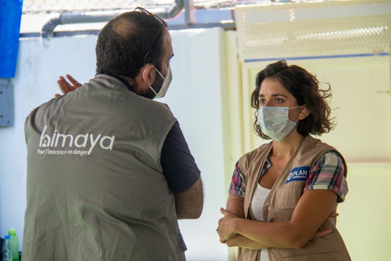 Teresa met collega