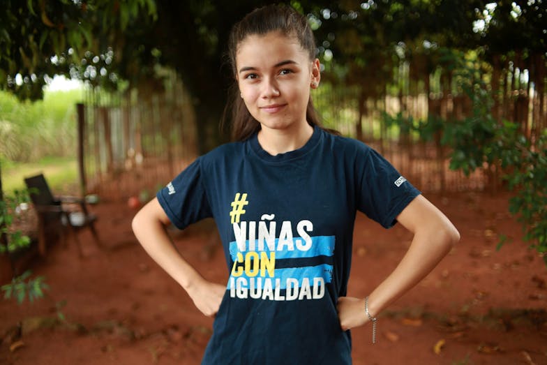 meisjesactiviste uit Paraguay