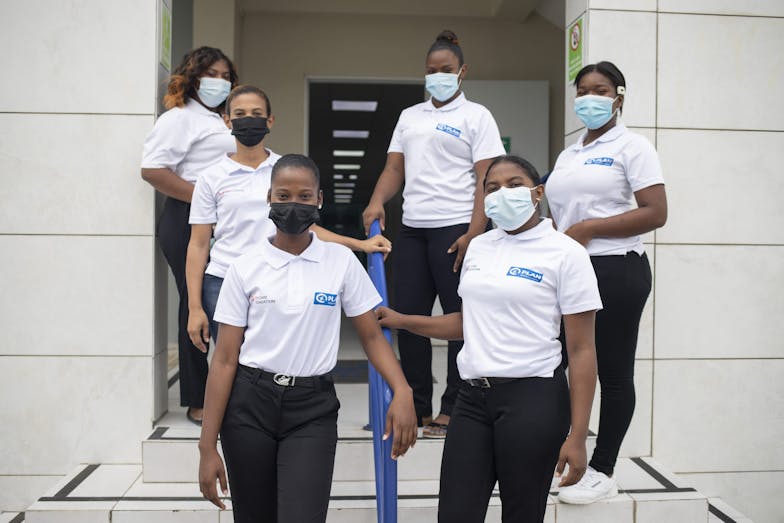 TUI Academy studenten poseren