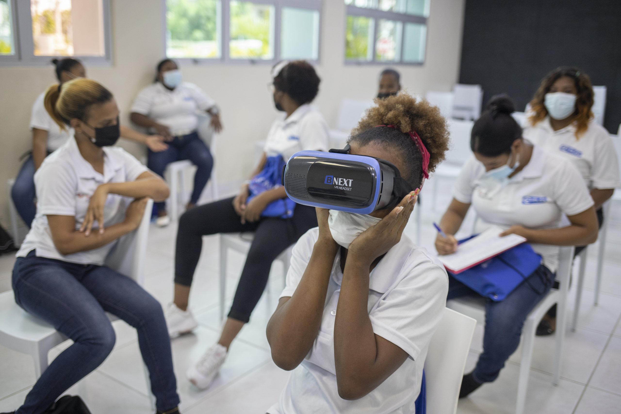 TUI Academy student met virtual reality bril