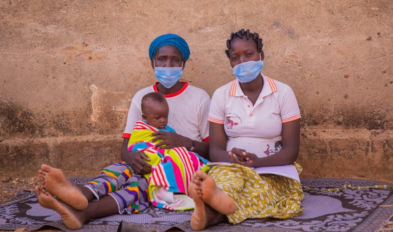 Kadiguiata met moeder