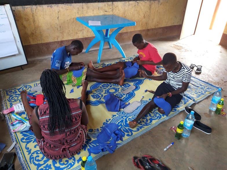 meisjes maandverband Zuid-Sudan