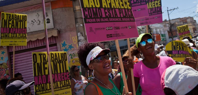 Down to Zero demonstratie in Brazilië