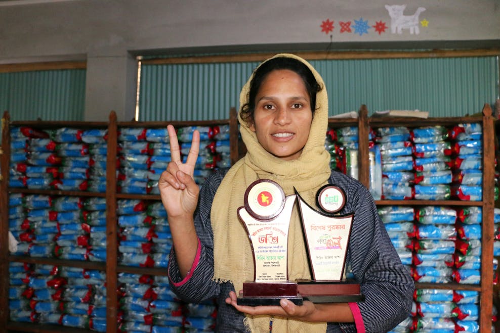 Shirin met glimlach