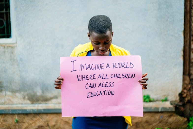 Imagine Stecia uit Oeganda