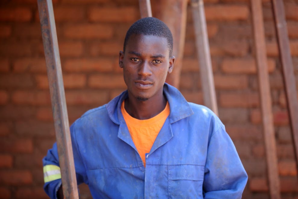 Cosmas, deelnemer van Yes I Do, in Malawi