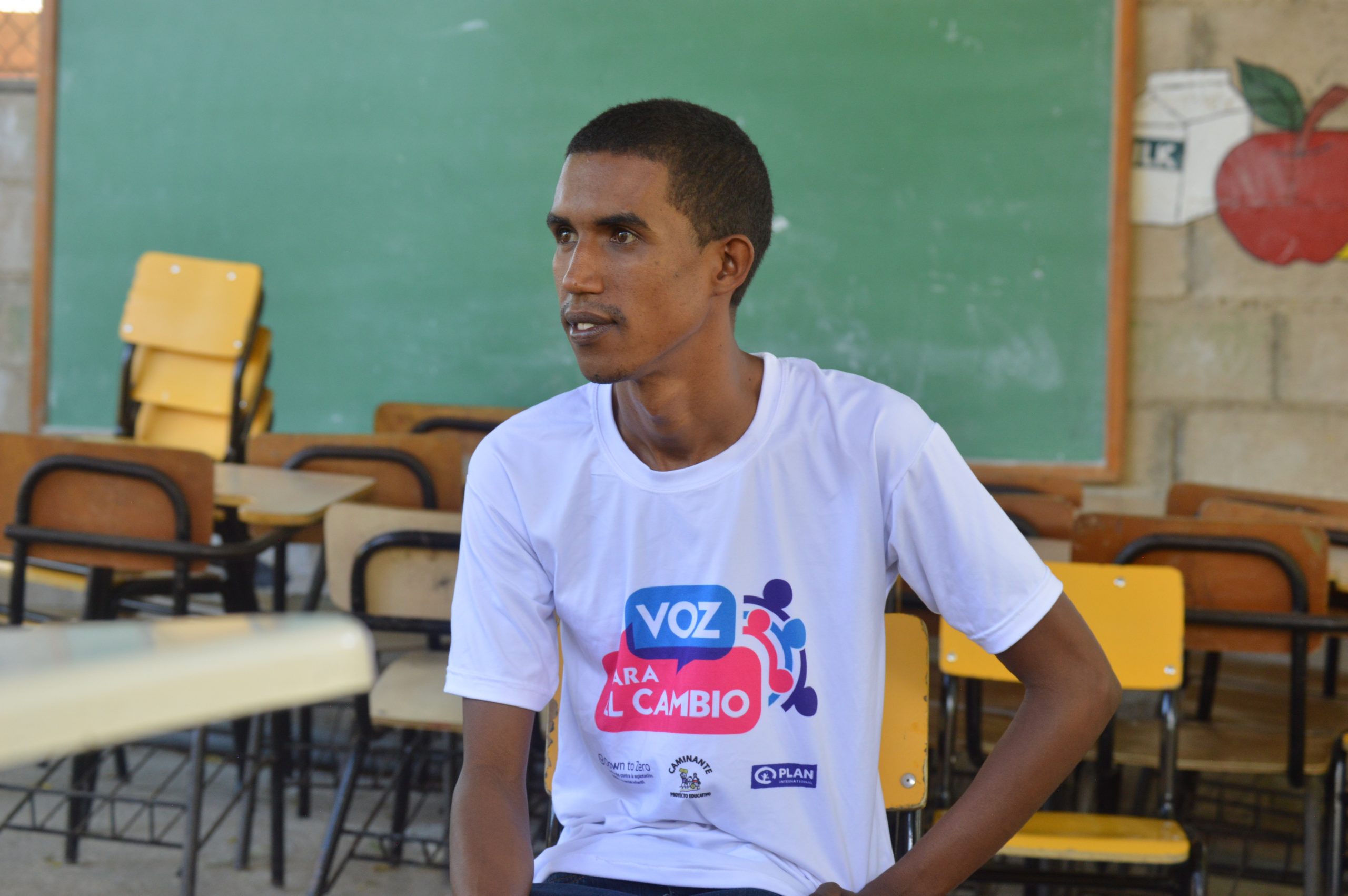 Carlos in klaslokaal