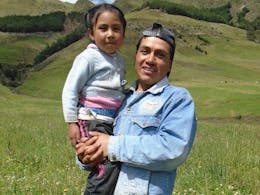 Jaimito met zijn dochter