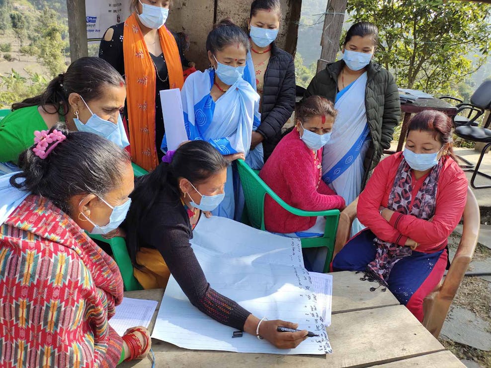 Output figure Picture 2 In Nepal trainde Plan International 2.299 vrouwelijke gezondheidswerkers in het tegengaan van stigma’s over corona