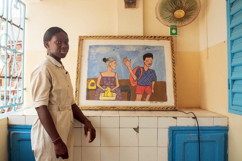 Fatoumata gebruikt kunst om aandacht te vragen voor geweld tegen vrouwen