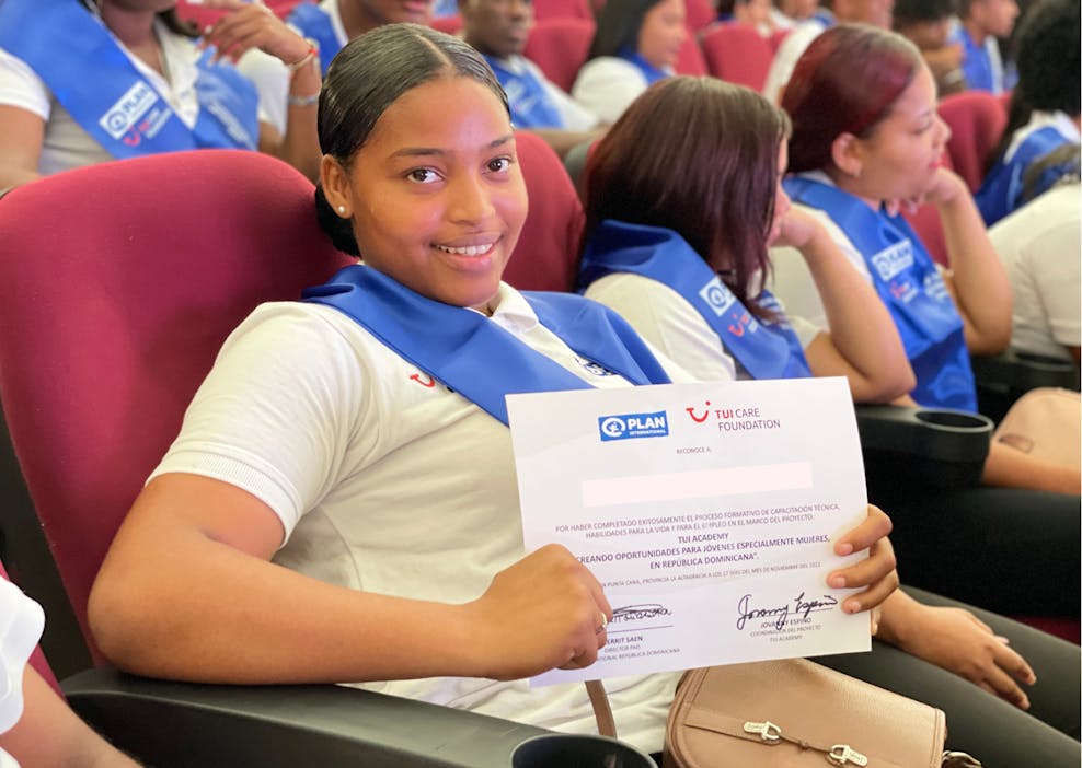 TUI Academy student Ashley