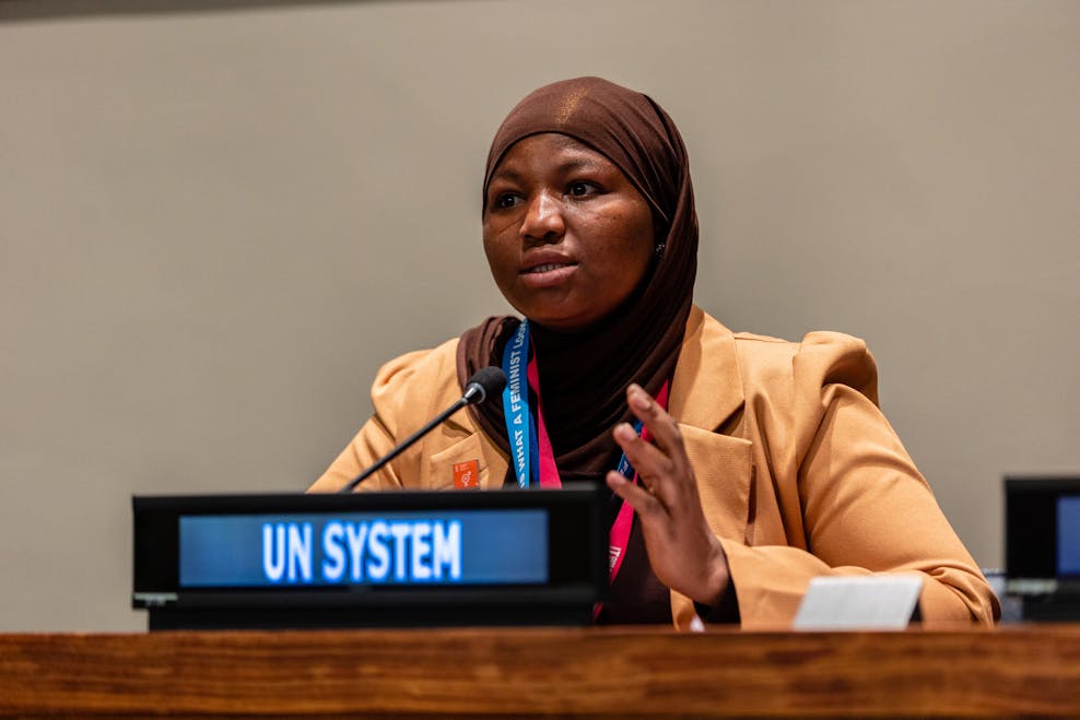 Youth activist Hiqmat from Ghana advocating at CSW67 in NY – credits Joel Sheakoski (4)