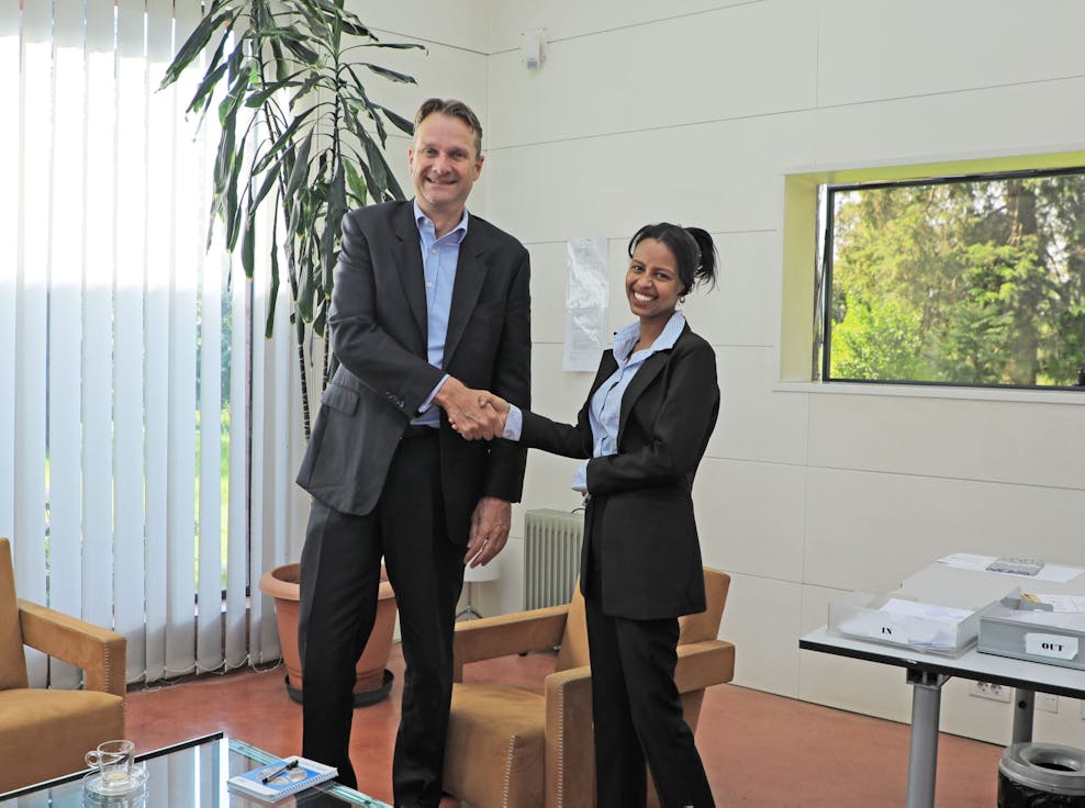 Heran and ambassador