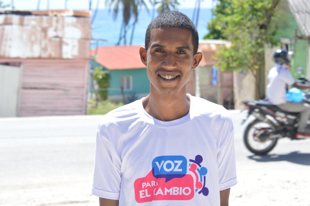 portret van youth leader Carlos