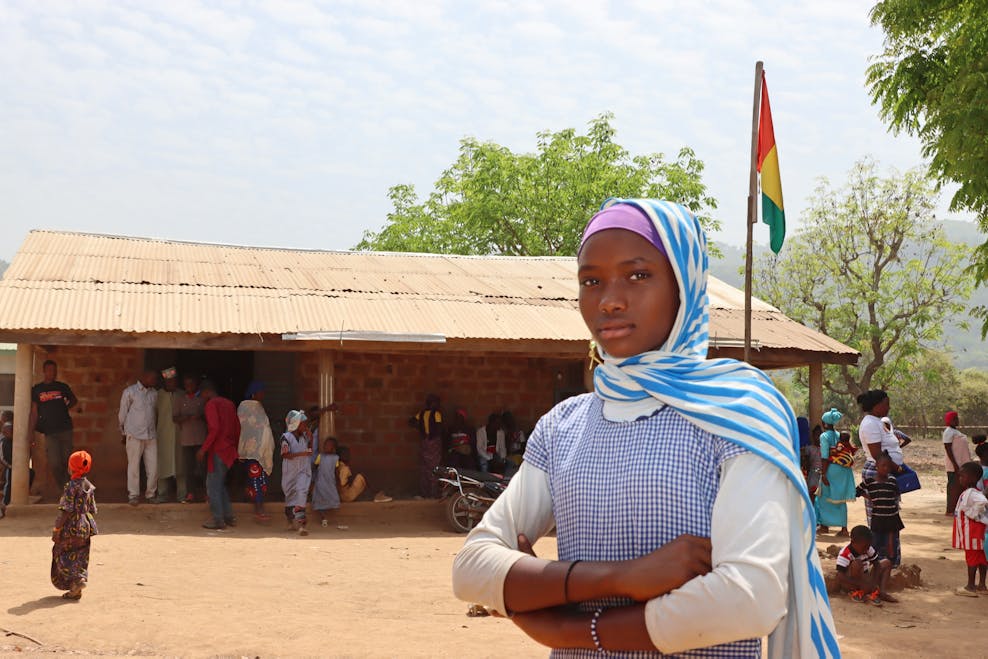 Salimatou is vastberaden om haar school af te maken. ©Plan International