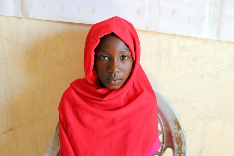 Ansam (12) moest vluchten voor het geweld in Sudan.