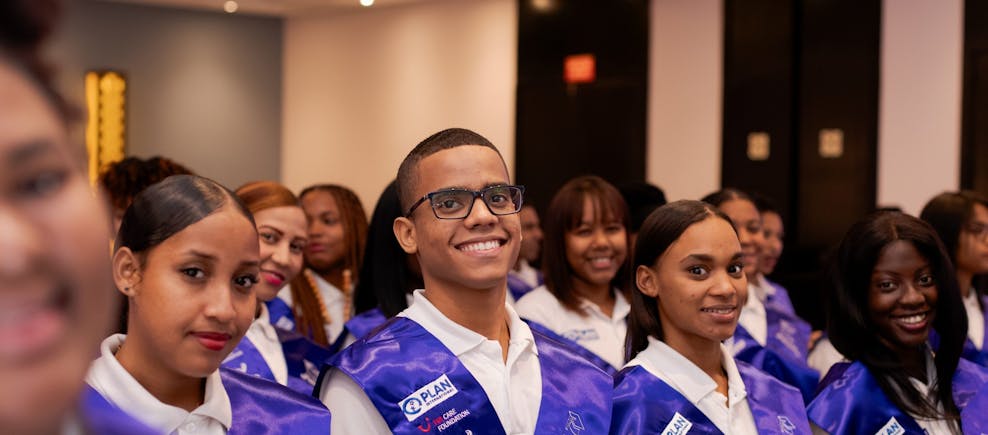 Jose tijdens zijn diplomaceremonie van de TUI Academy