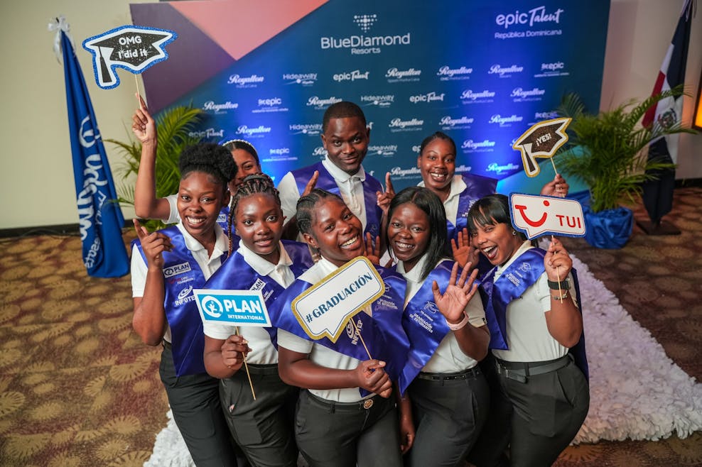 Groepsfoto van TUI Academy studenten